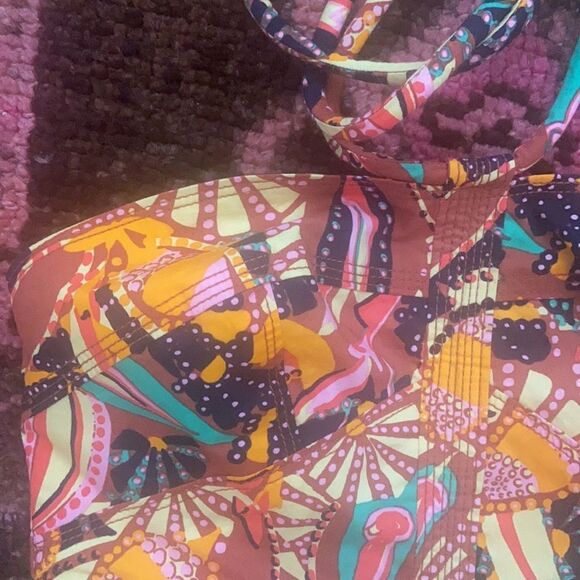 NWT A.L.C. Women's Adele Tiered Halter Maxi Dress in Russet Multi Size 00 - Picture 8 of 12